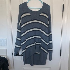 Women’s Striped American Eagle Long Sleeve Sweater Size large